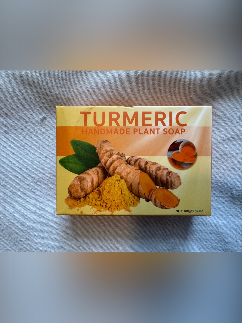 Turmeric Handmade Plant Soap - Yellow & Orange Packaging